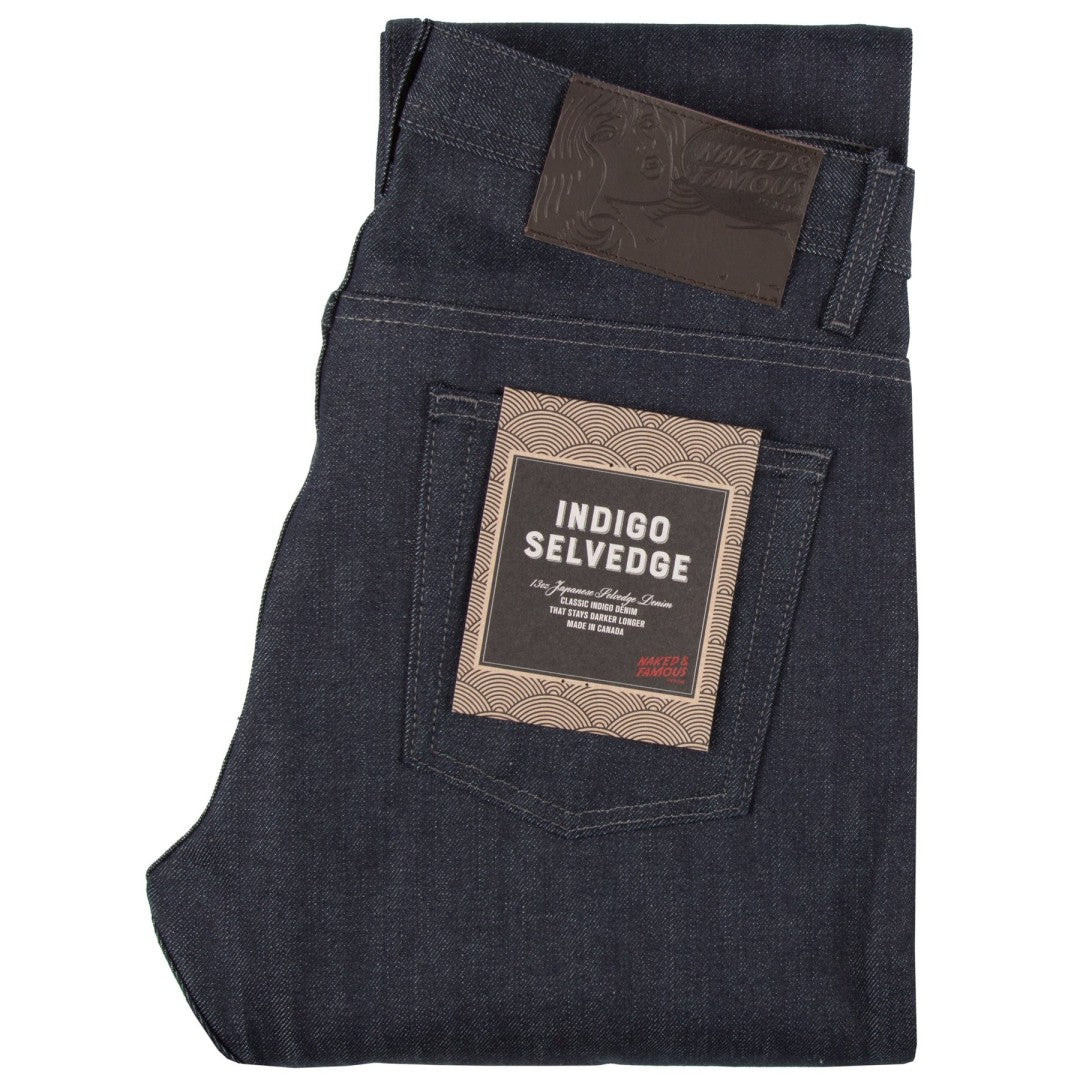 NAKED & FAMOUS INDIGO, WEIRD GUY FIT