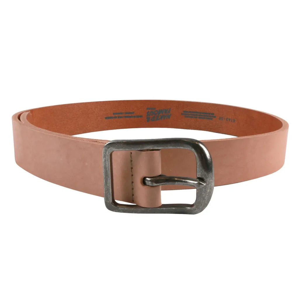 NAKED & FAMOUS THICK 7MM LEATHER BELT