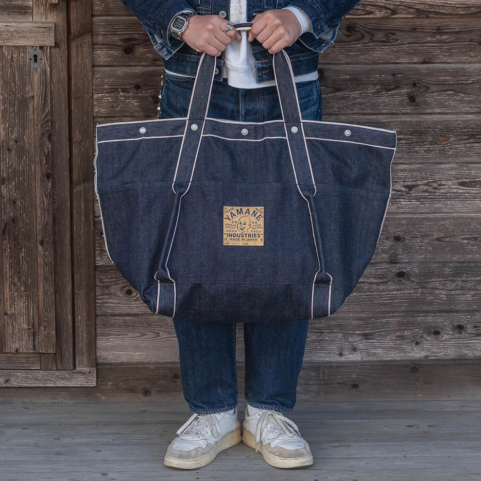 YAMANE INDUSTRIES Lot.9009 Denim Huge Tote 29"