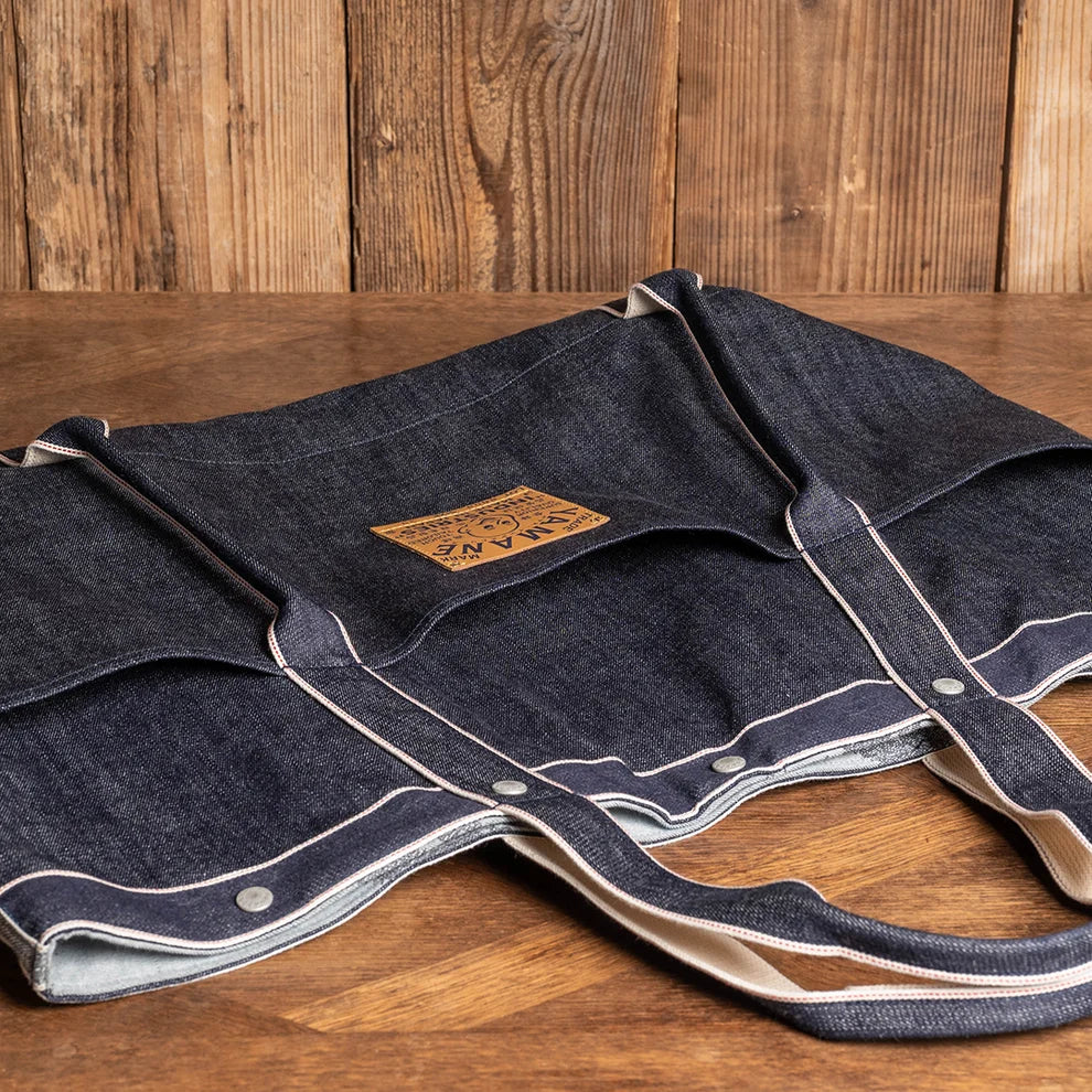 YAMANE INDUSTRIES Lot.9009 Denim Huge Tote 29"