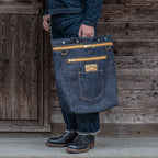 YAMANE INDUSTRIES Lot.9022 Denim 3 Way Zip Bag 21"