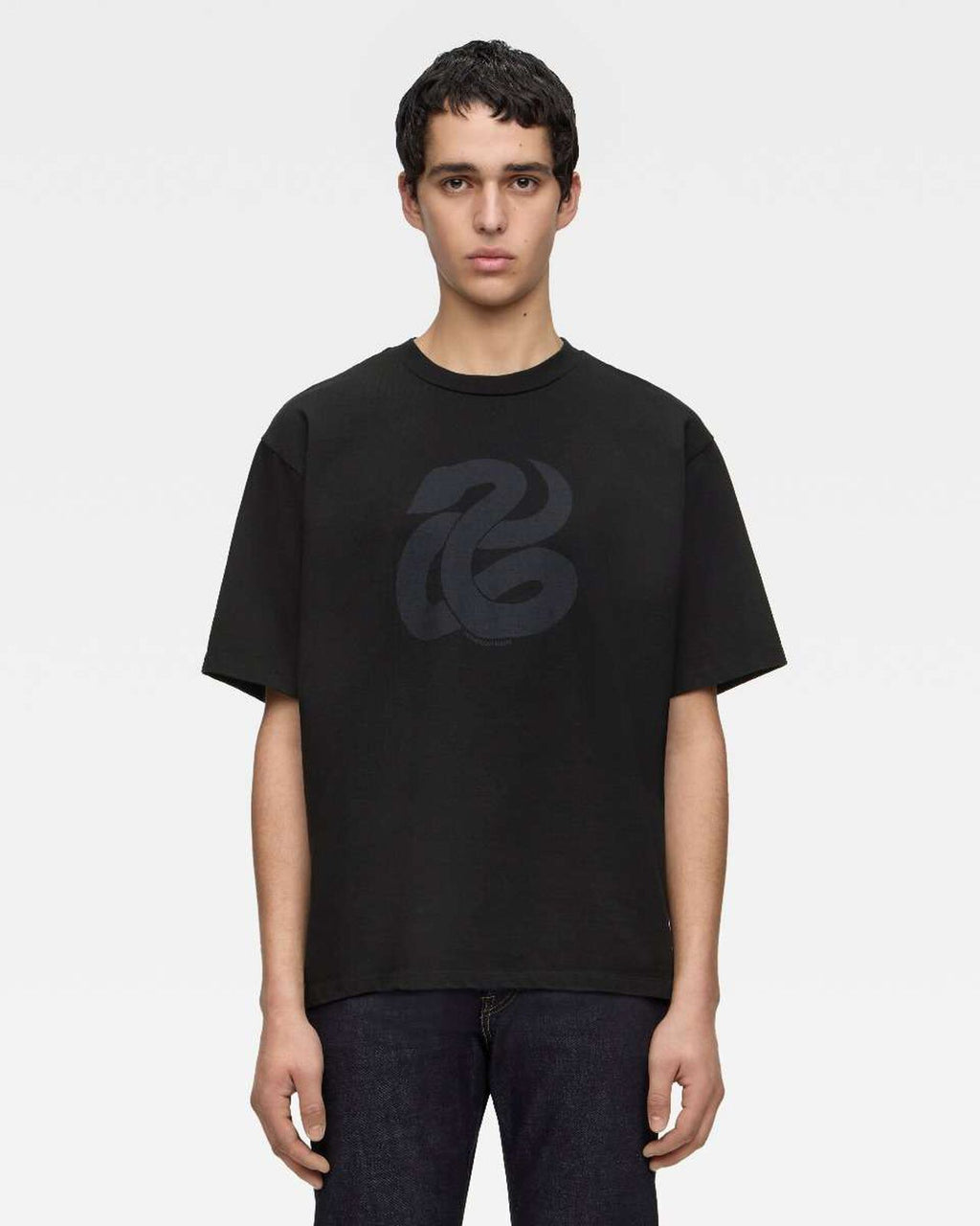MOMOTARO MXTS1043 HEAVY OUNCE S/S TEE - SNAKE BLK