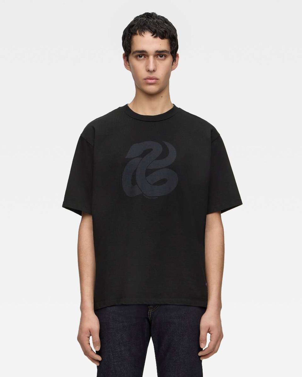 MOMOTARO MXTS1043 HEAVY OUNCE S/S TEE - SNAKE BLK
