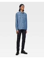 MOMOTARO TRIPLE STITCH CHAMBRAY SHIRT MMLS1001
