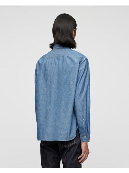 MOMOTARO TRIPLE STITCH CHAMBRAY SHIRT MMLS1001