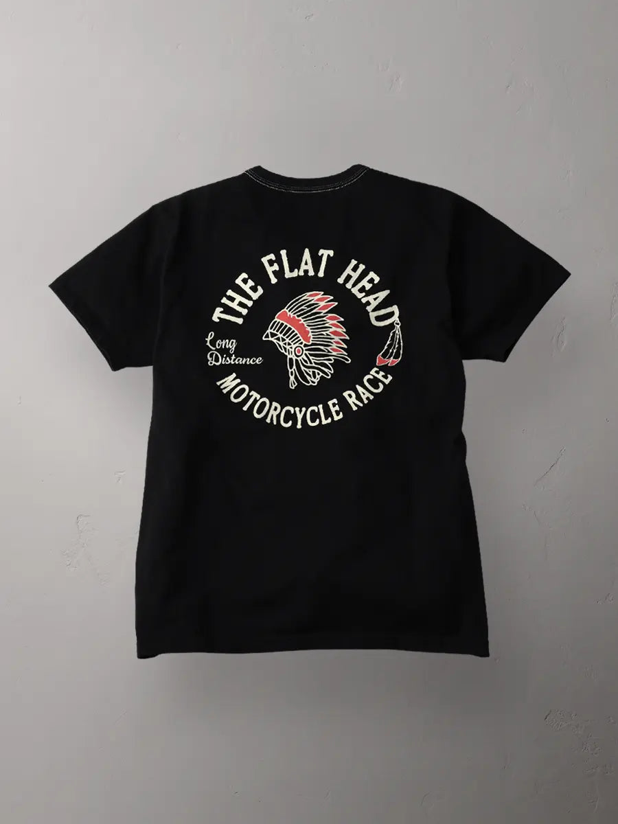 The Flat Head Motorcycle Race FN-THC-048 (Black)