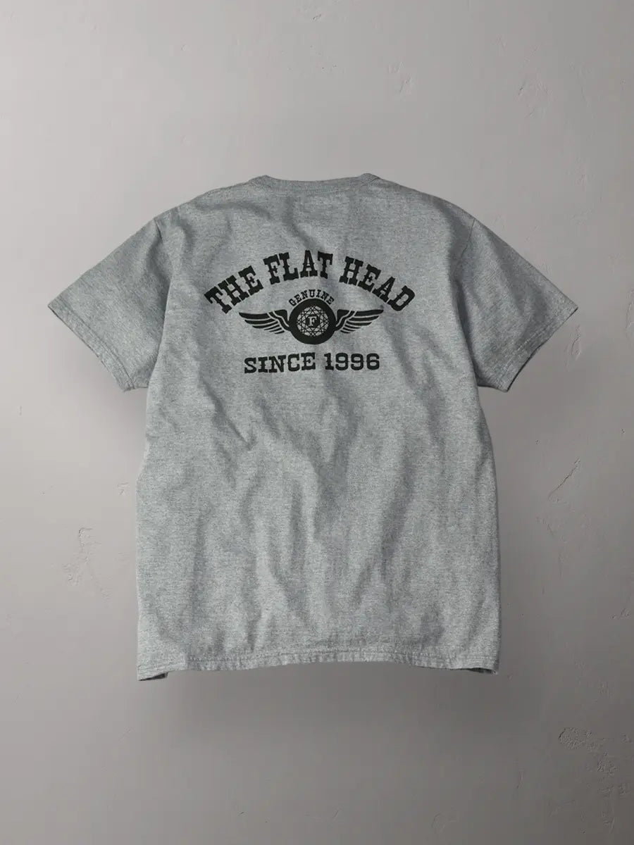 The Flat Head T-Shirt- Flying Wheel - FN-THC-202 GREY