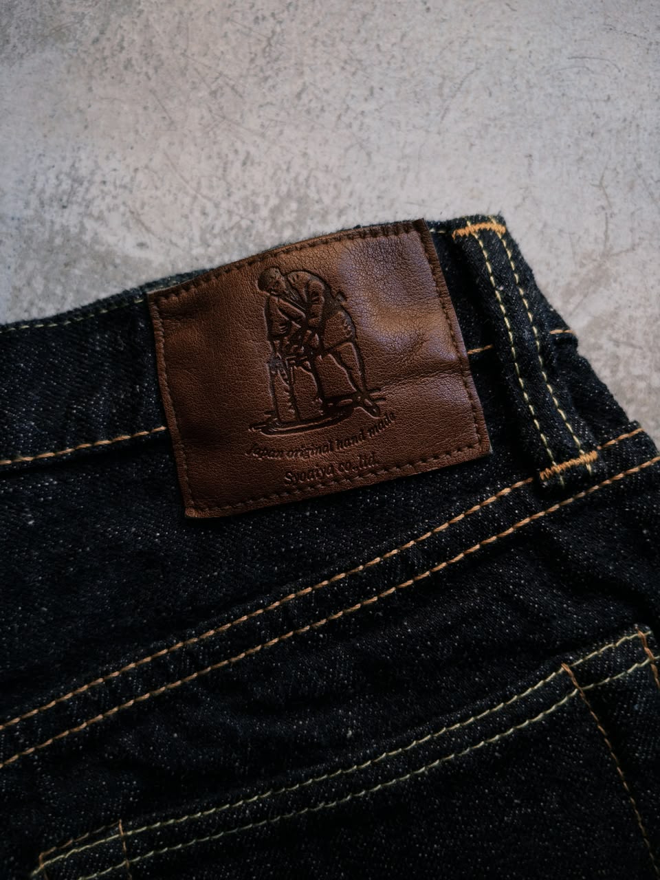 Pure Blue Japan 14 Oz Camel Core Denim Regular Straight Wash