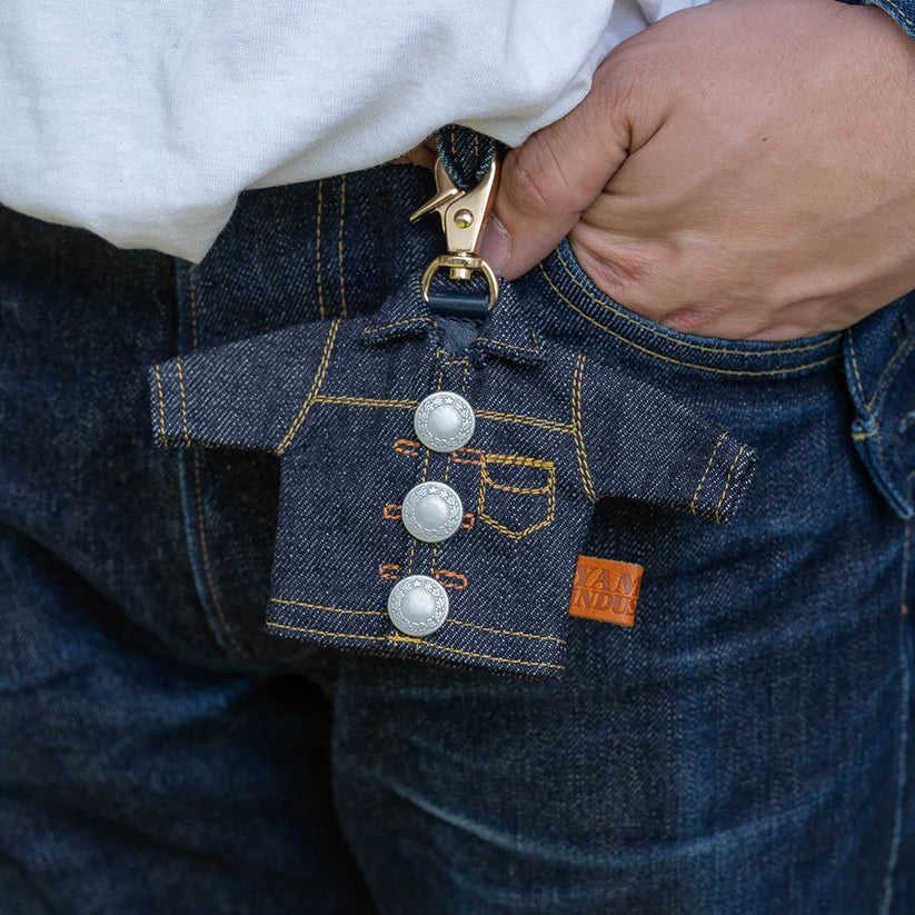 YAMANE INDUSTRIES Denim Jacket-Style Key Ring