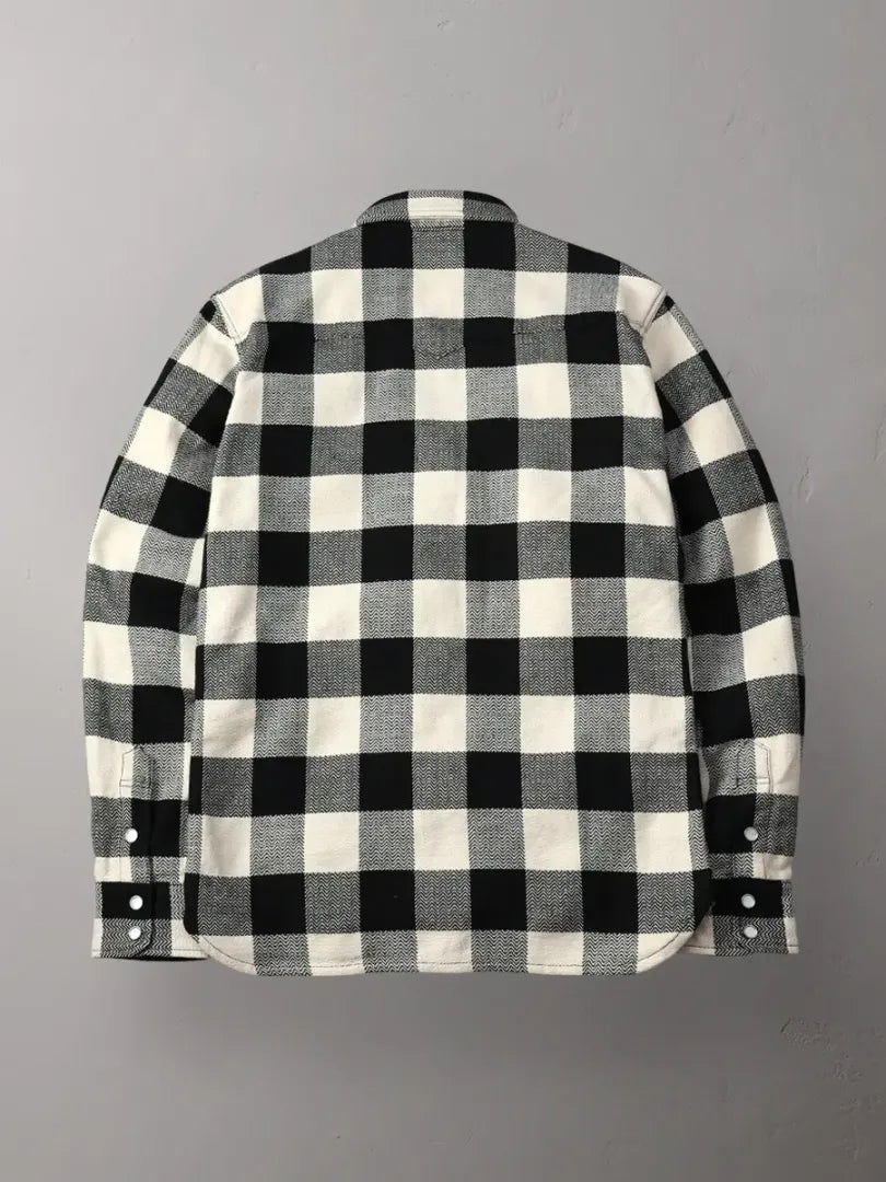 The Flat Head Shirt- Block Check Flannel Western FN-SNW-101L