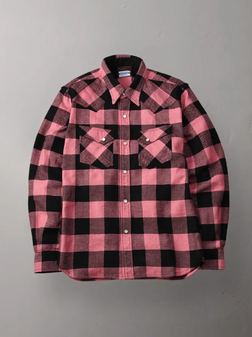 The Flat Head Shirt- Block Check Flannel Western FN-SNW-101L