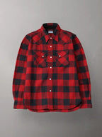 The Flat Head Shirt- Block Check Flannel Western FN-SNW-101L