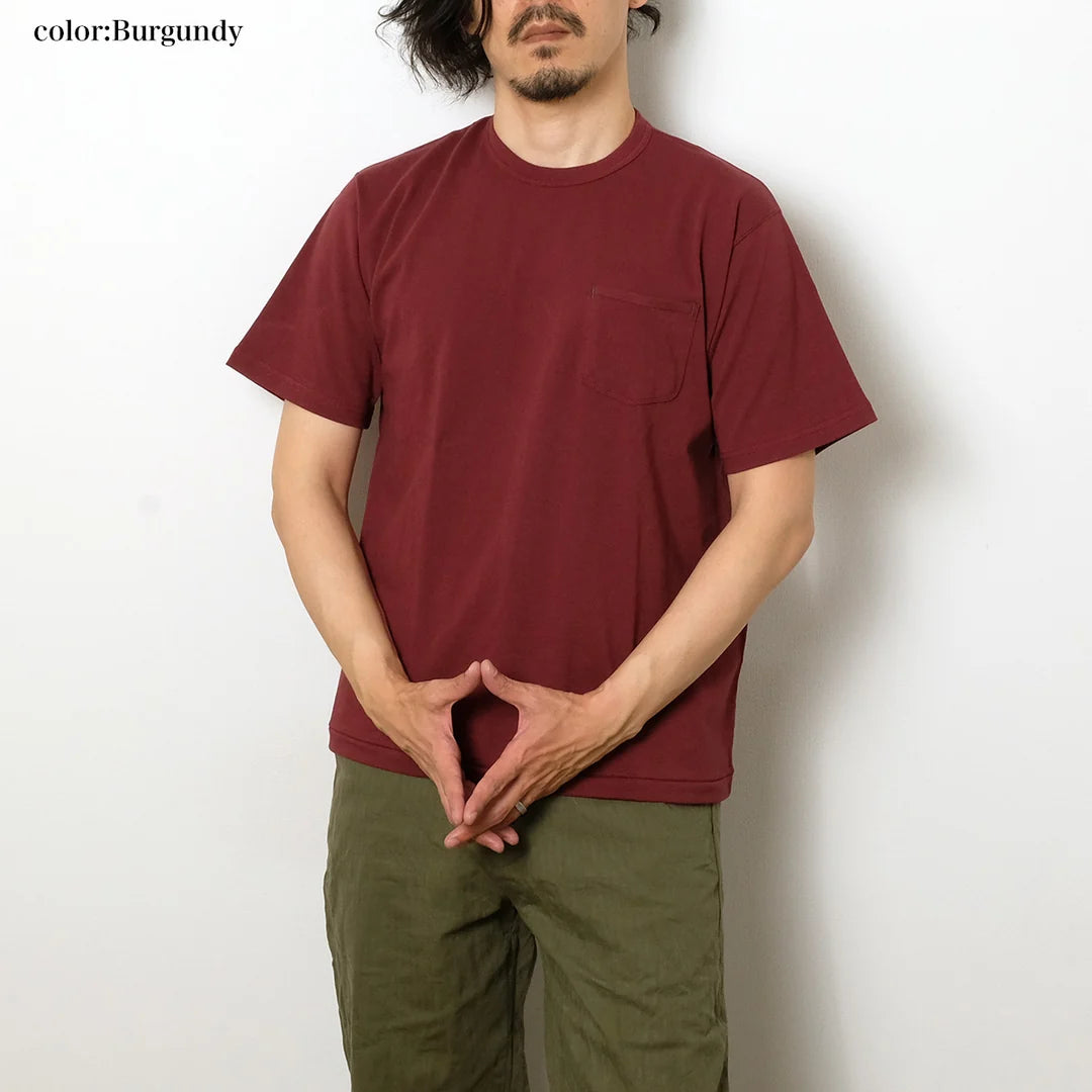 Burgus Plus S/S Pocket Tee HBP-001B BURGUNDY