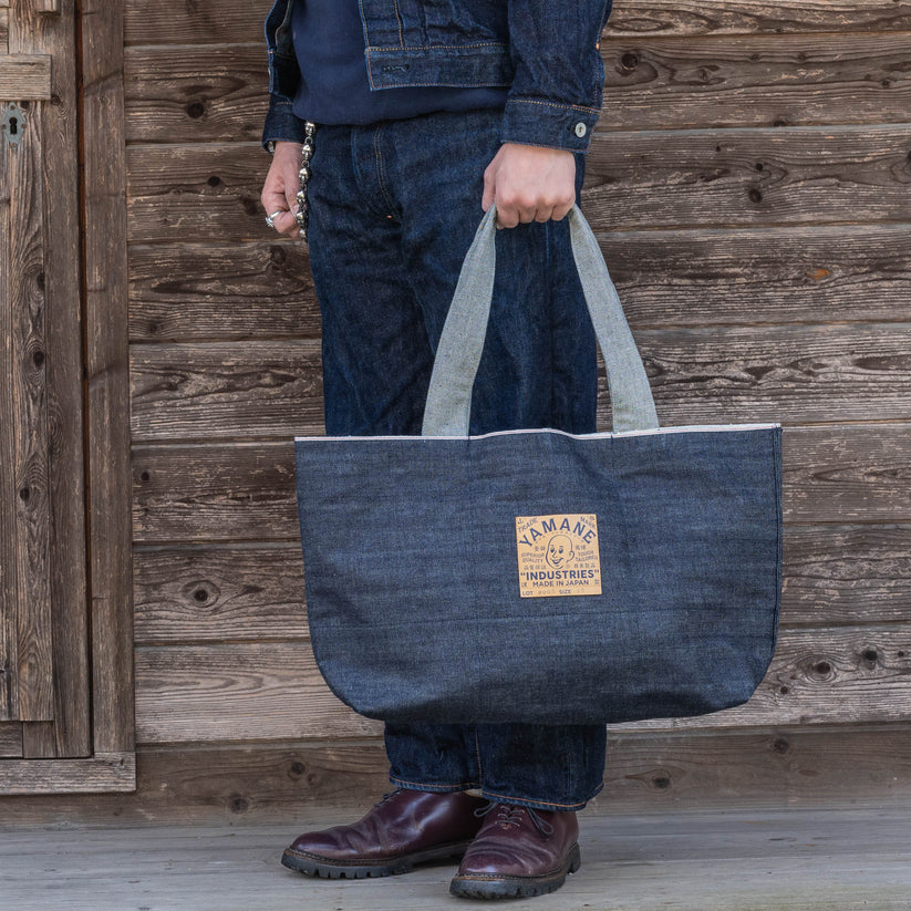 YAMANE INDUSTRIES Lot.9003 Denim One-Piece Tote 22"