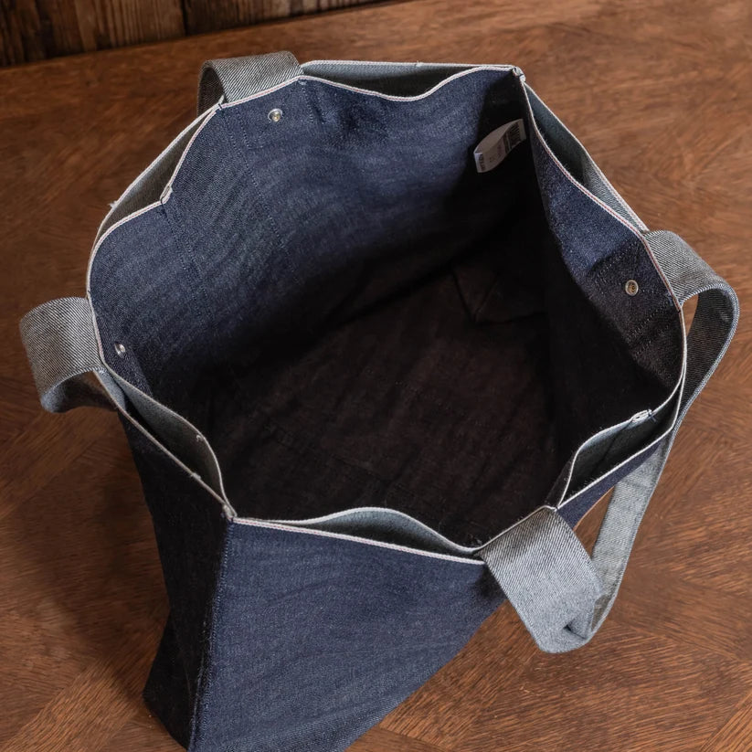 YAMANE INDUSTRIES Lot.9003 Denim One-Piece Tote 22"