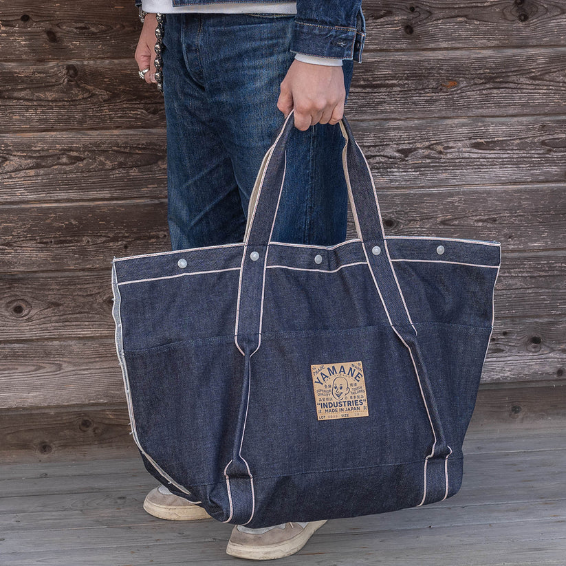 YAMANE INDUSTRIES Lot.9009 Denim Huge Tote 29"