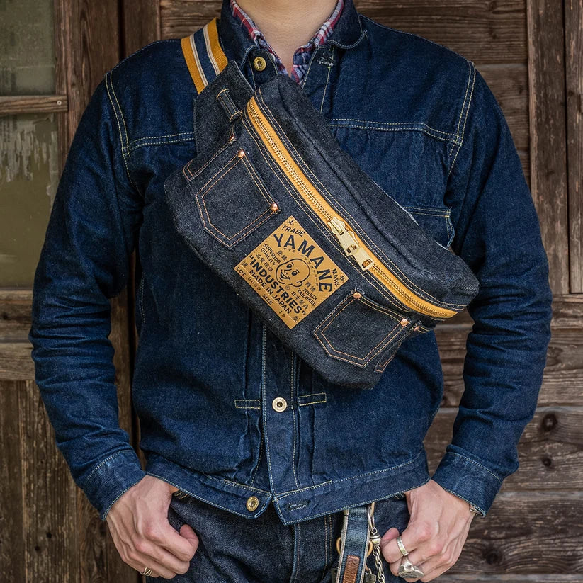 YAMANE INDUSTRIES Lot.9030 Denim Body Bag 13"