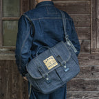 YAMANE INDUSTRIES Lot.9050 Denim Safari Bag 18"
