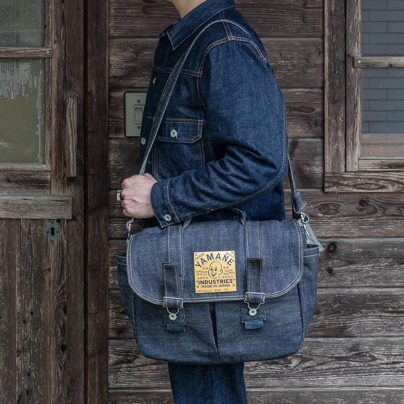 YAMANE INDUSTRIES Lot.9050 Denim Safari Bag 18"