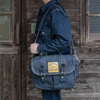 YAMANE INDUSTRIES Lot.9050 Denim Safari Bag 18"