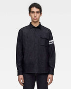 MOMOTARO TRIPLE STITCH DENIM SHIRT (TWO STRIPES)