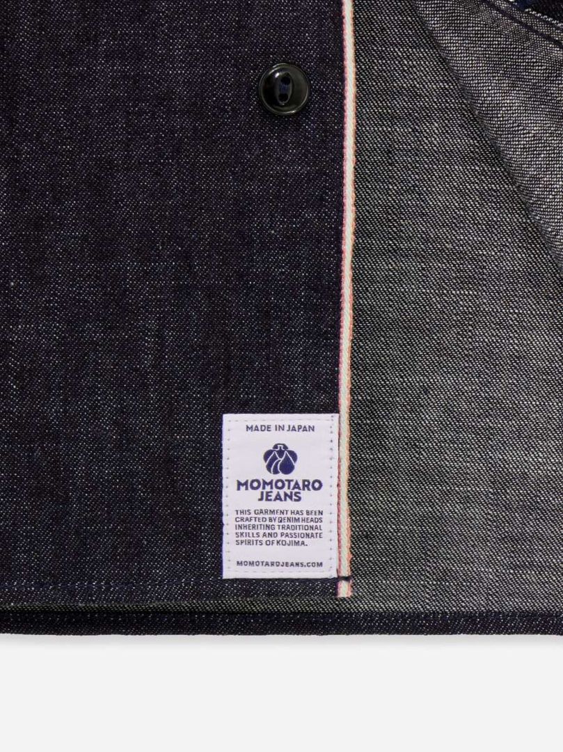 MOMOTARO TRIPLE STITCH DENIM SHIRT (TWO STRIPES)