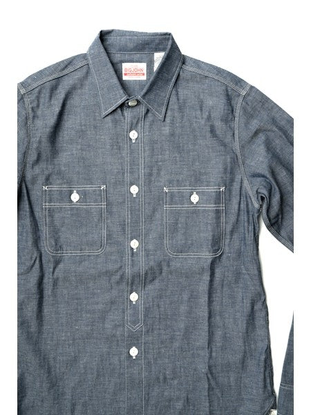 Big John MS003R Selvedge Chambray Work Shirt