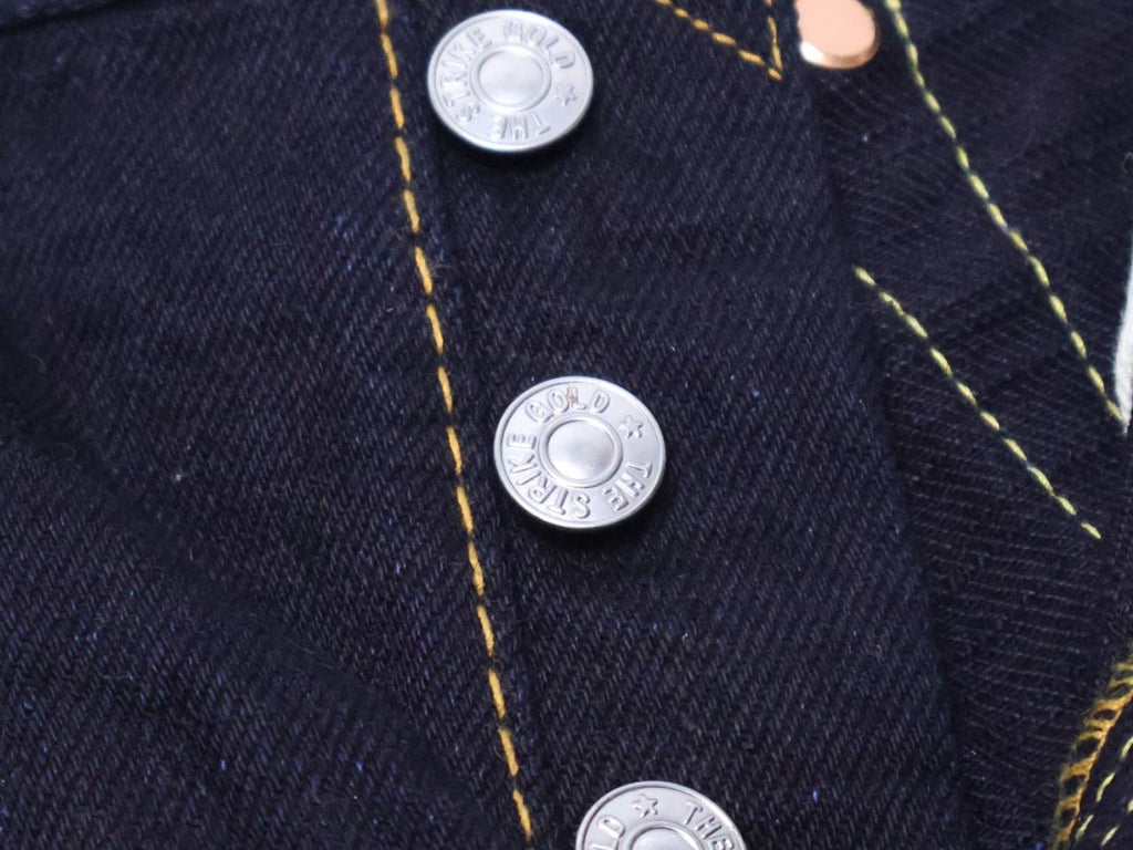 The Strike Gold SG5009ID Classic Double-Indigo Series 15oz Slub Selvedge Jeans - Slim Tapered