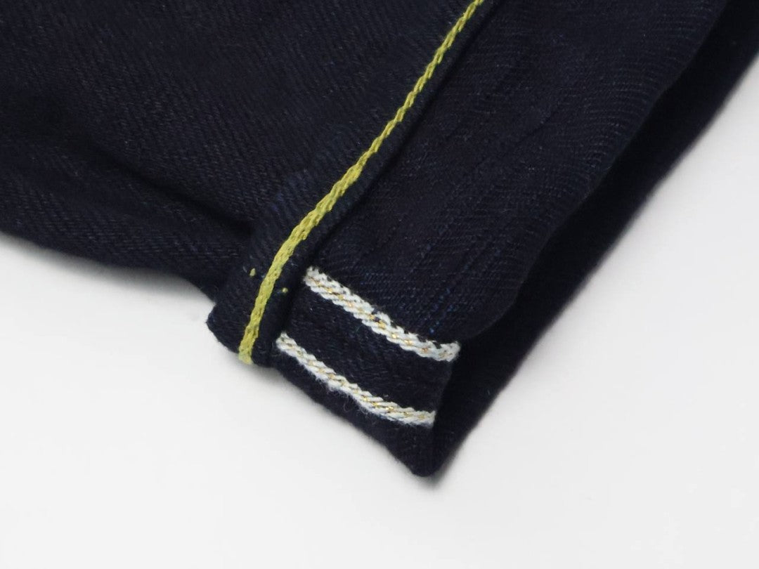 The Strike Gold SG5009ID Classic Double-Indigo Series 15oz Slub Selvedge Jeans - Slim Tapered