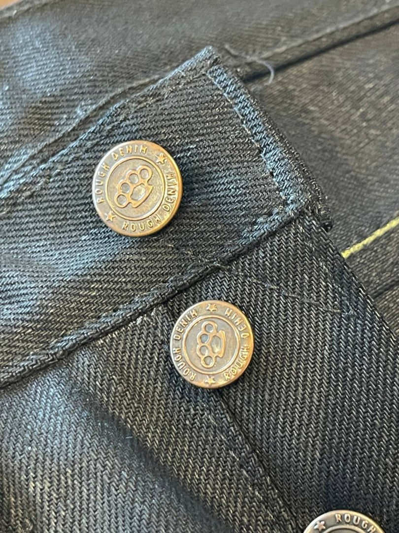 ROUGH Denim 14 Oz Black X Black