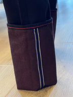ROUGH Denim Maroon Weft 18 Oz