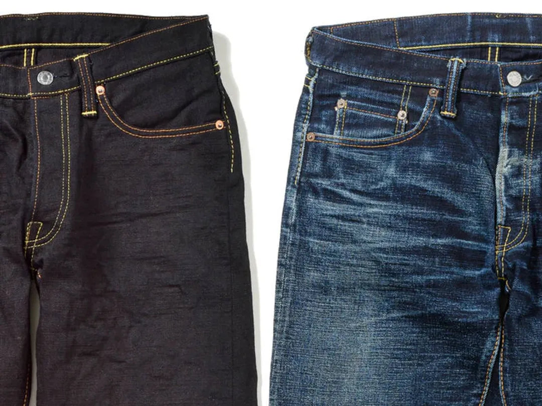 The Strike Gold SG5009ID Classic Double-Indigo Series 15oz Slub Selvedge Jeans - Slim Tapered