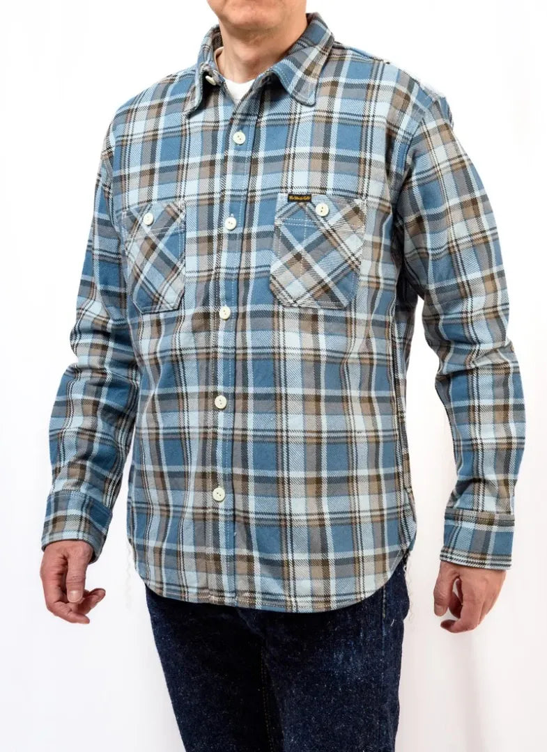 The Strike Gold Heavy Flannel Check Work Shirt SGS2402