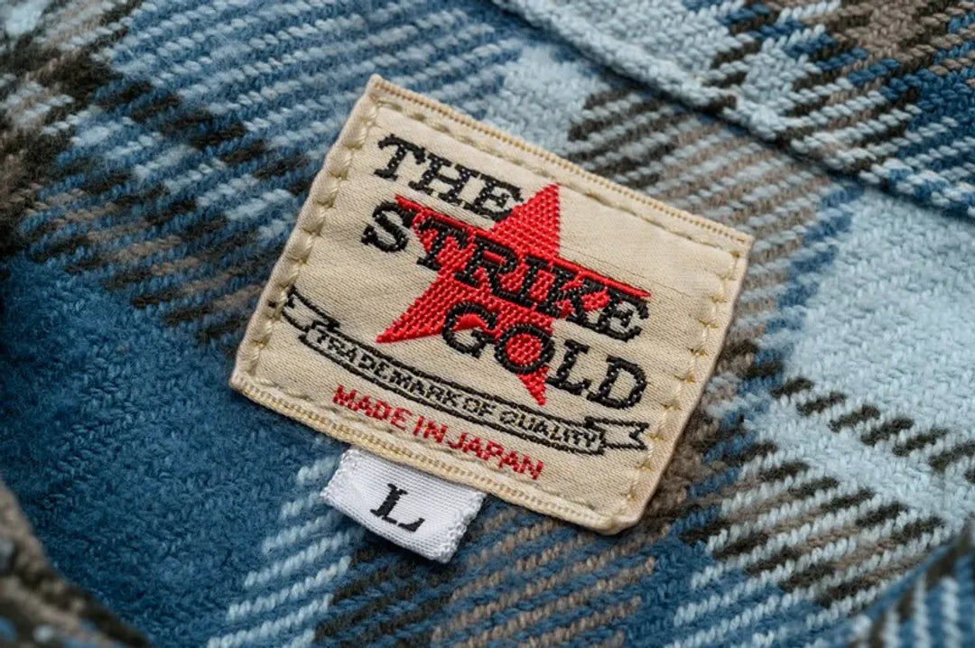 The Strike Gold Heavy Flannel Check Work Shirt SGS2402