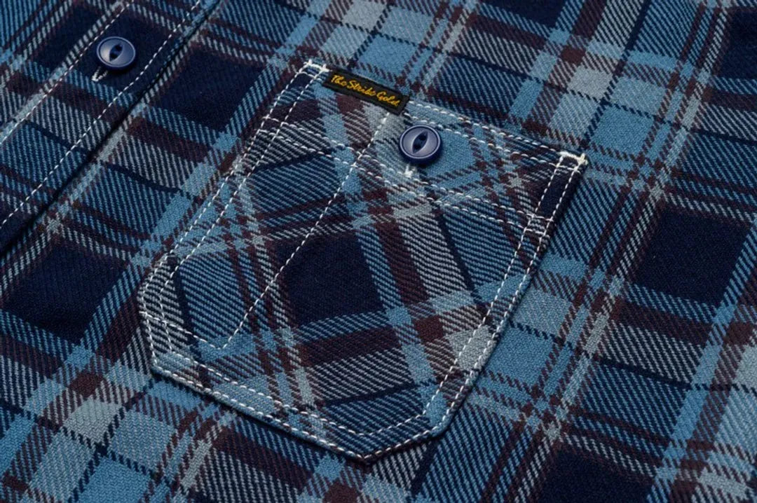 The Strike Gold Heavy Flannel Check Work Shirt SGS2402