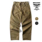 HOUSTON 10158 US ARMY HBT UTILITY TROUSERS (TAPERED) OLIVE