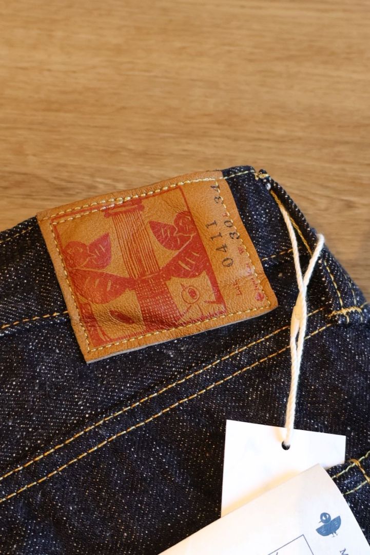 OMOTO 0411 15.5oz Slub Nep Denim - Slim Straight